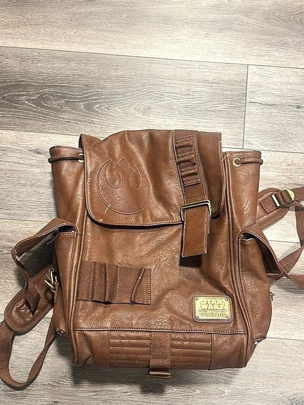 Loungefly Brown Leather Star Wars Backpack
